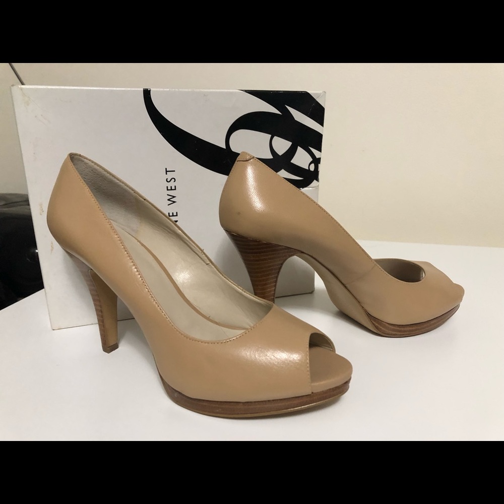 Nine West open toe heels